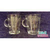 Theeglas 320ml met ets-opdruk